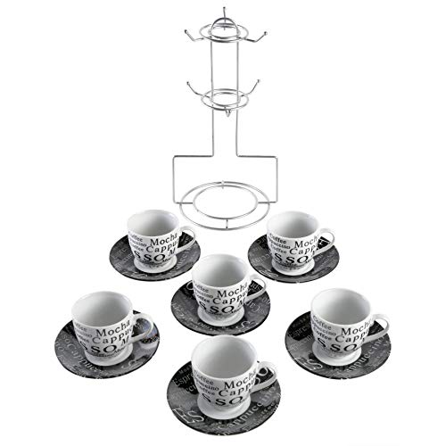 Gibson Home Expressions Espresso Saucer Set Gibson Home Expressions Espresso Saucer Set